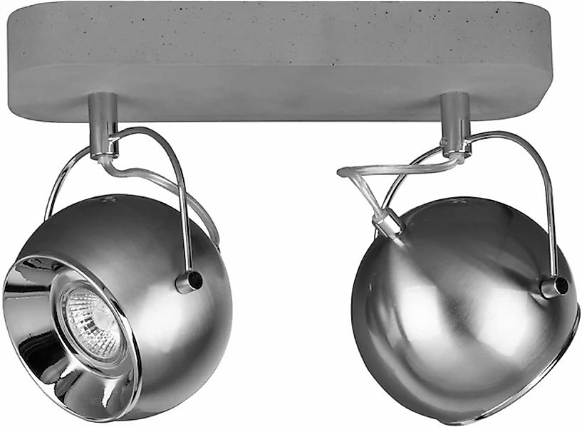 SPOT Light Deckenleuchte »BALL CONCRETE«, 2 flammig, Leuchtmittel GU10   LE günstig online kaufen