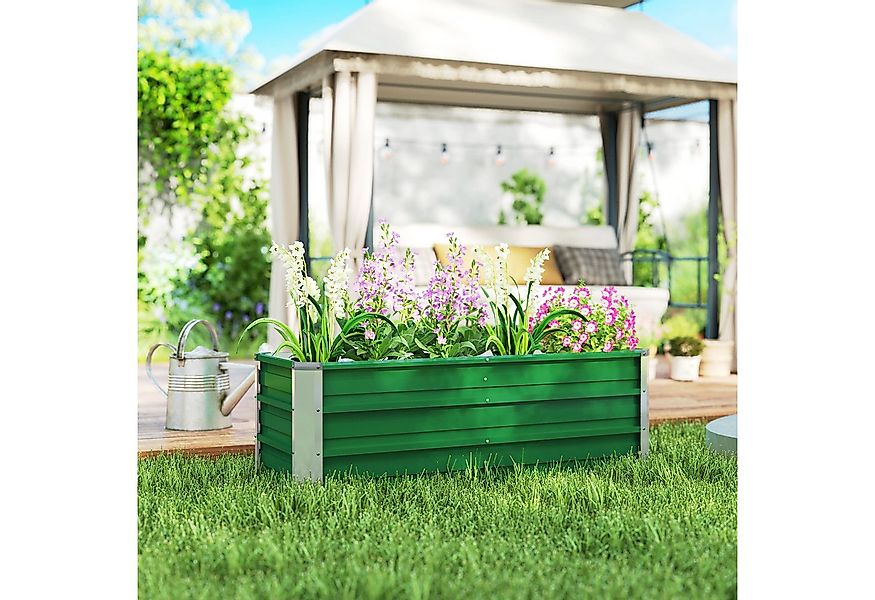 Outsunny Hochbeet mit Handschuhe, geeignet für Bepflanzung (Blumenbeet, 1 S günstig online kaufen