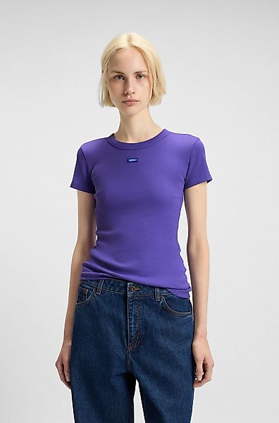 HUGO Blue T-Shirt "Easy Tee", mit HUGO Aufnäher günstig online kaufen