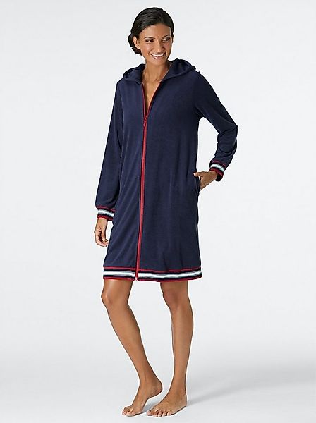 Witt Damenbademantel Bademantel ., Länge ca. 95 cm, Baumwolle, Reißverschlu günstig online kaufen