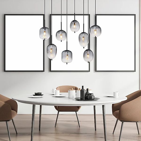 GLOBO LIGHTING Hängeleuchte »ATTILA«, Leuchtmittel E14   ohne Leuchtmittel, günstig online kaufen