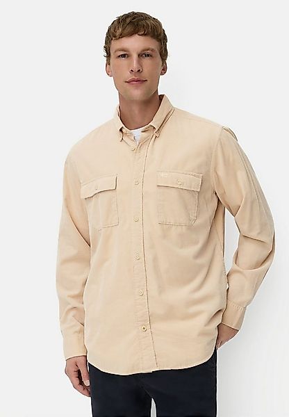 camel active Langarmhemd mit aufgesetzten Taschen Langarm Kentkragen Kentkr günstig online kaufen