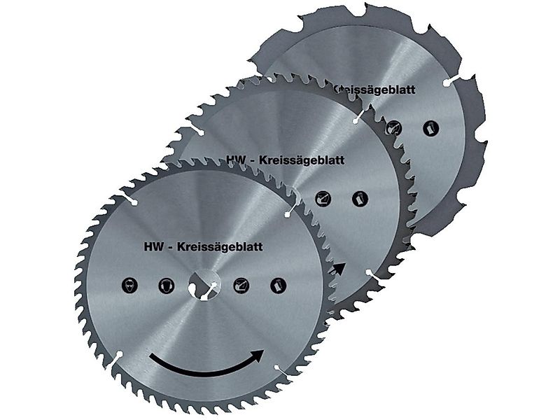 WALTER Sägeblatt Hartmetall Sägeblatt-Set 160 mm, Inklusive hochwertigem Al günstig online kaufen