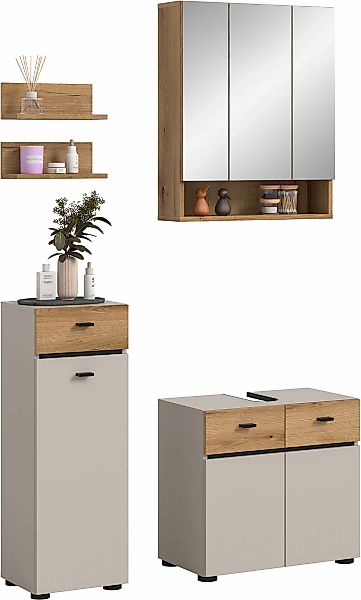 welltime Badmöbel-Set "VANN, 5-teilige moderne Badkombination, individuell günstig online kaufen