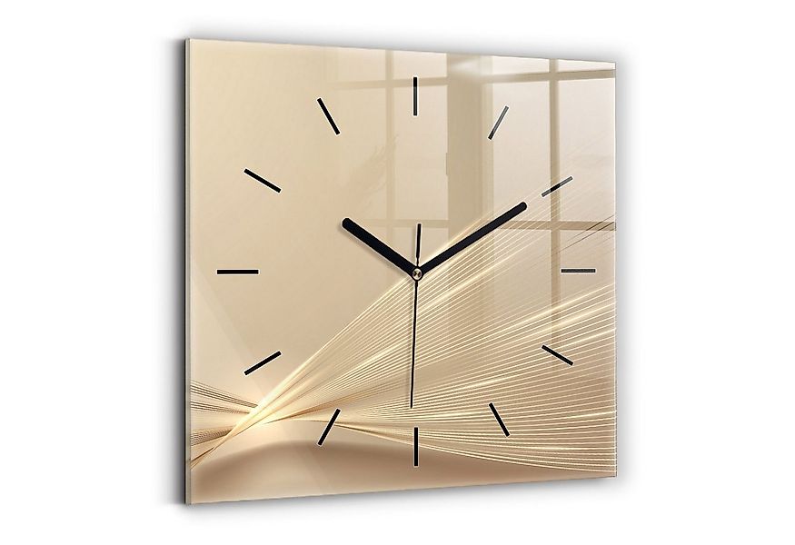 Tulup Wanduhr Glasuhr Abstraktes Licht Rechteckige Moderne Uhr aus Gehärtet günstig online kaufen