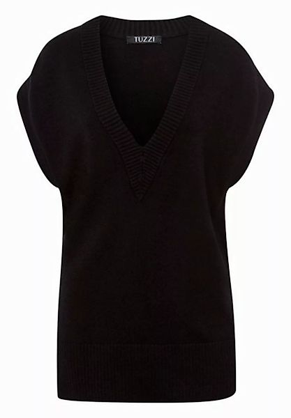 TUZZI Kurzarmpullover Pullunder ESSENTIALS mit tiefem V-Ausschnitt günstig online kaufen