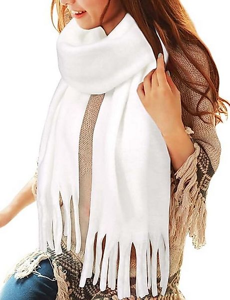 Bextsrack Modeschal Damen Winter Halstuch Kuschelig Dicker Schal Tücher günstig online kaufen