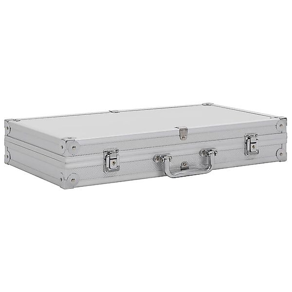 vidaXL Koffer Waffenkoffer Aluminium ABS Silbern günstig online kaufen