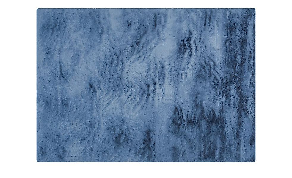 Hochflorteppich - blau - Synthethische Fasern - 160 cm - Sconto günstig online kaufen