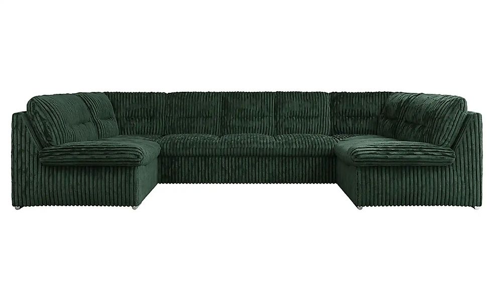 Wohnlandschaft mit Schlaffunktion Comodo ¦ grün ¦ Maße (cm): B: 340 H: 93 P günstig online kaufen