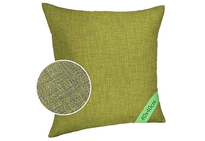 ANRO Dekokissen MrJack Kissenbezug Leinenoptik Deko Kissen Uni, Kissenhülle günstig online kaufen