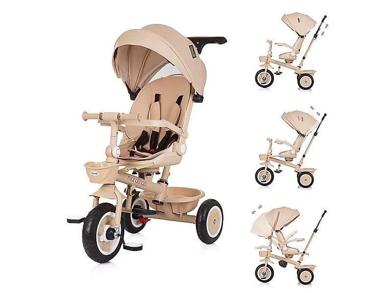 Chipolino Dreirad Tricycle Marathon 2 in 1, Dreirad, Sitz umkehrbar, Gummir günstig online kaufen