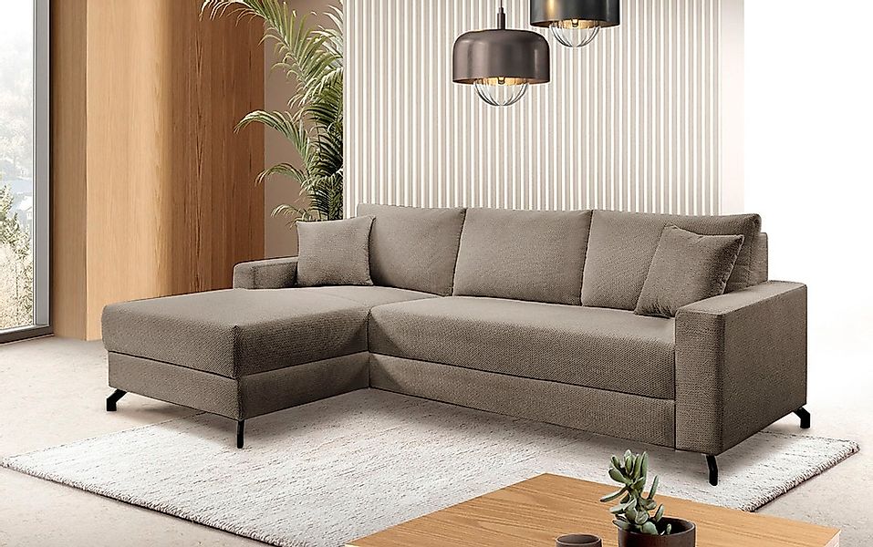 exxpo - sofa fashion Ecksofa "Quattro L-Form, B/T: 247/162 cm" wahlweise mi günstig online kaufen