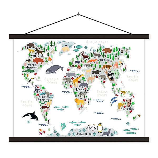 MuchoWow Poster Weltkarte - Kinder - günstig online kaufen