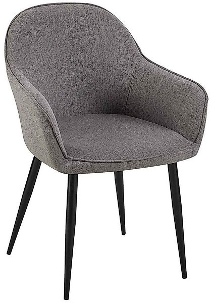 CLP Esszimmerstuhl Boise, Polsterstuhl, Metallgestell und Stoffbezug günstig online kaufen
