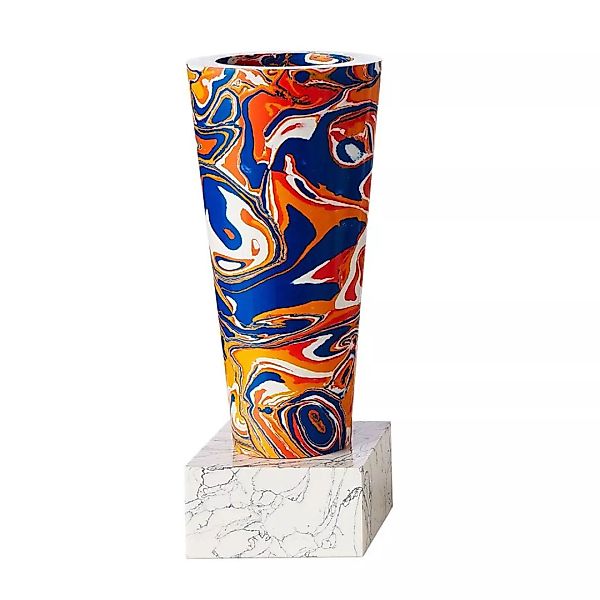 Tom Dixon - Swirl Stem Vase - mehrfarben/H 23cm / Ø 9cm günstig online kaufen