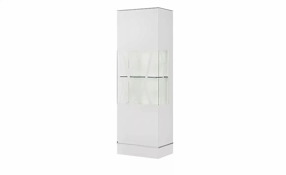 LEONARDO Vitrine  Cube ¦ weiß ¦ Maße (cm): B: 63 H: 192 T: 42.0 Schränke > günstig online kaufen