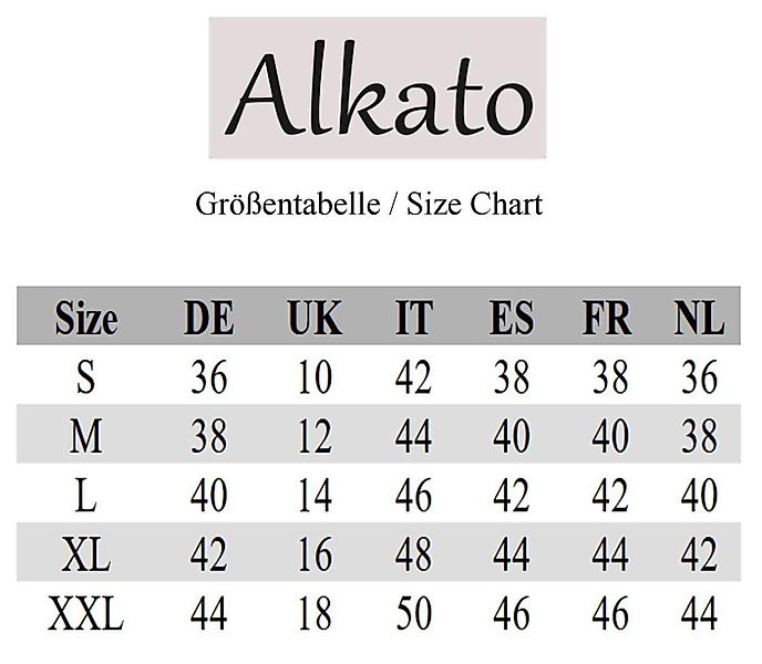 Alkato Langarmshirt Alkato Damen Langarm Longshirt günstig online kaufen