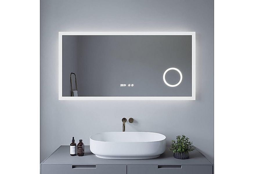 AQUABATOS Badspiegel LED Bad Spiegel mit Beleuchtung Badezimmerspiegel mit günstig online kaufen
