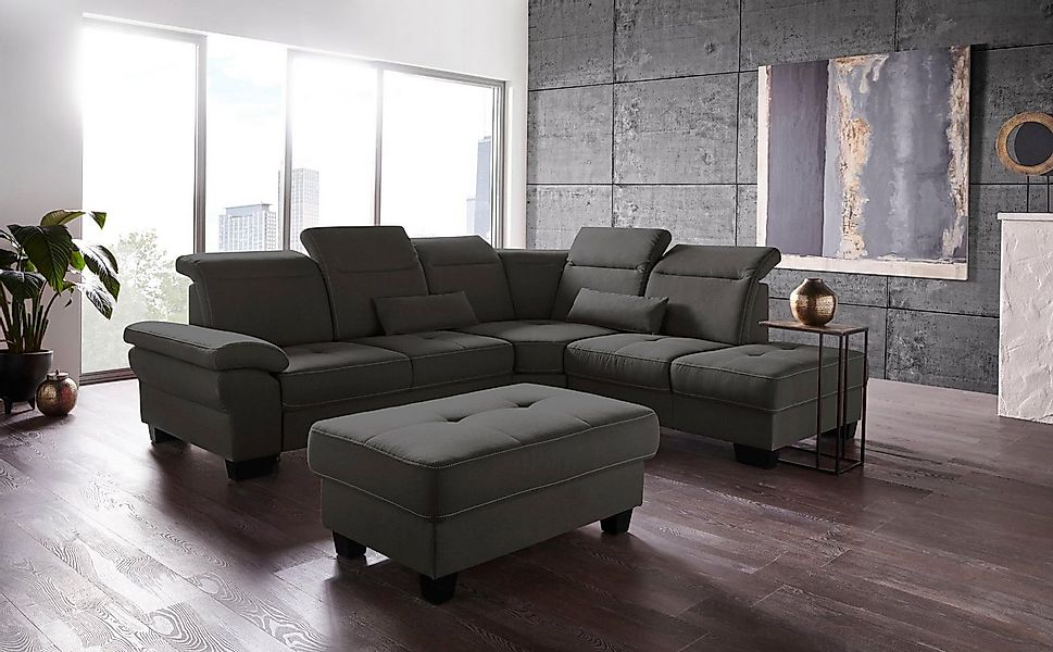 Places of Style Ecksofa "Cornwall L-Form", incl. Sitztiefenverstellung, mit günstig online kaufen