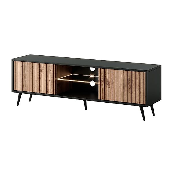 Selsey TV-Schrank BELLO mit schwarzen Füßen, günstig online kaufen