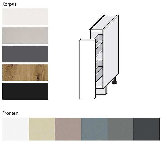 Feldmann-Wohnen Unterschrank Kvantum (Metallauszüge mit Soft-Close-Funktion günstig online kaufen