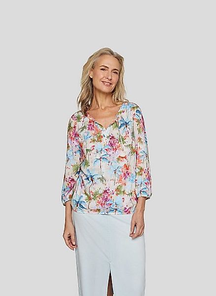 Rabe Klassische Bluse Rabe Bluse mit tropischem Flair günstig online kaufen