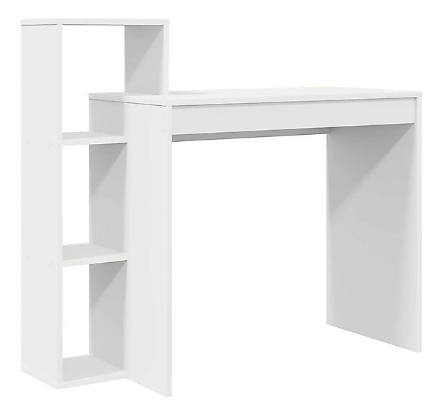vidaXL Schreibtisch Schreibtisch mit Regal Weiß 100 x 40 x 90 cm Holzwerkst günstig online kaufen