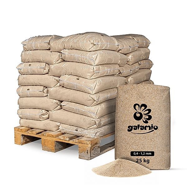 Quarzsand 0,4 - 1,4 mm (Palette, günstig online kaufen