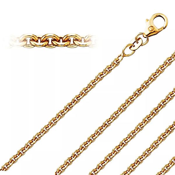 ONE ELEMENT Goldkette "Halsketten Rundankerkette aus 333 Gelbgold" günstig online kaufen