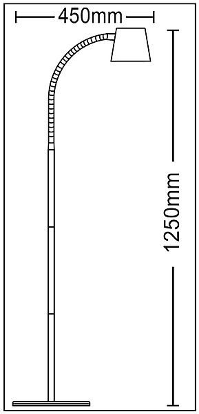 TRANGO LED Stehlampe, 1502A Schwarz-Anthrazit – günstig online kaufen
