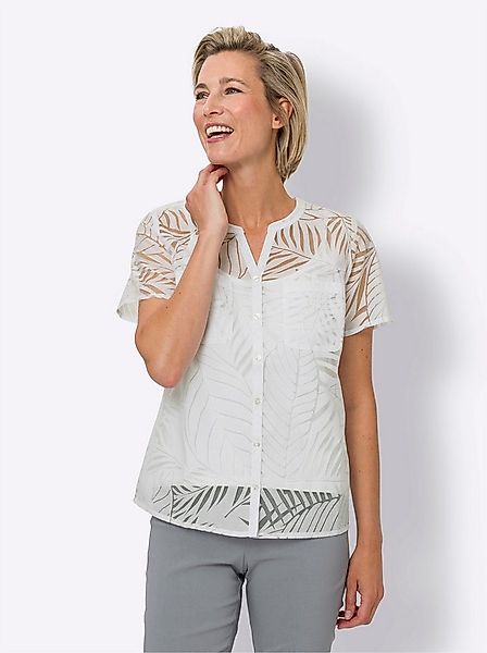 Sieh an! Klassische Bluse Kurzarm-Bluse Kurzarm günstig online kaufen
