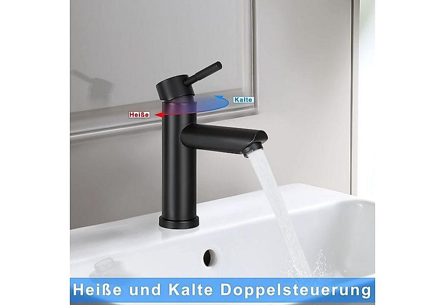 Nettlife Spültischarmatur Heiß- und Kaltwasserhahn Höhe 100mm (Mischbatteri günstig online kaufen