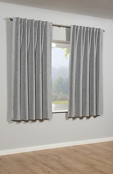 Sehlbach Gardine "Schal Blackout Struktur" Schlaufen 1 Stk. tlg. mit Gardin günstig online kaufen