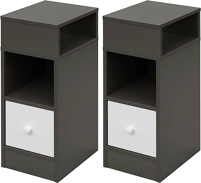 EUGAD Nachttisch (2-St), mit 2 offenen günstig online kaufen
