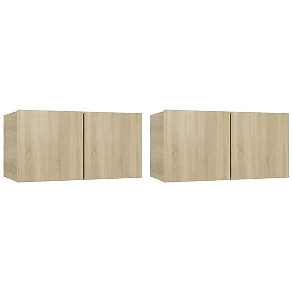 vidaXL TV-Hängeschränke 2 Stk Sonoma-Eiche 60x30x30 cm 804518 günstig online kaufen