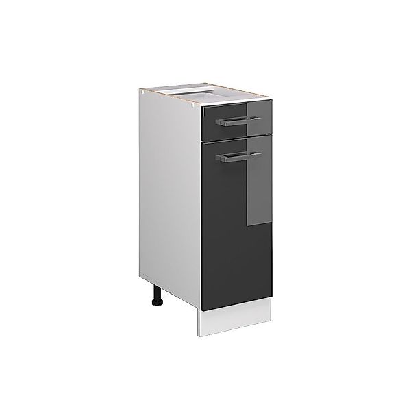 Vicco Schranksystem R-Line, Anthrazit Hochglanz/Weiß, 30cm günstig online kaufen