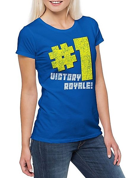Urban Backwoods Print-Shirt Victory Royale! Damen T-Shirt Playerunknown's B günstig online kaufen