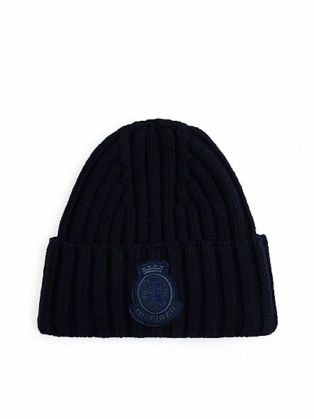Tommy Hilfiger Beanie "TH CREST FLUFFY", für Frauen, aus Rippstrick, TH-Wap günstig online kaufen