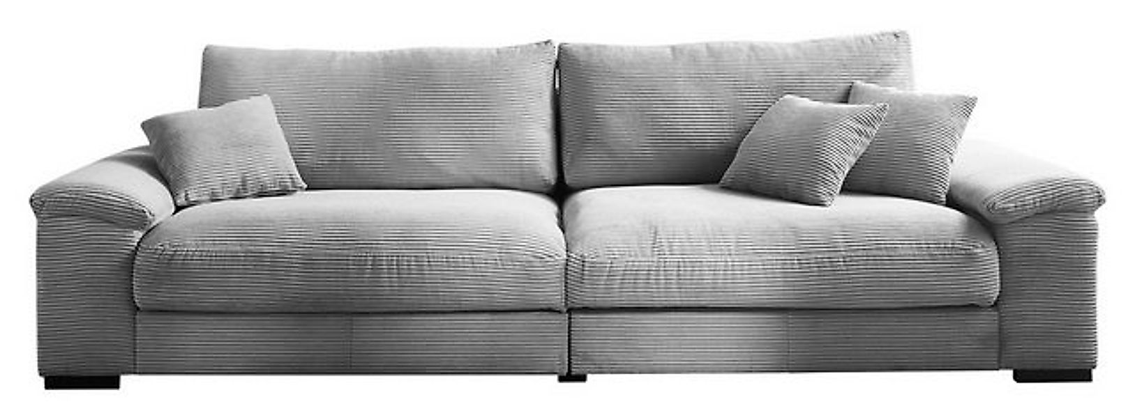 Iwaniccy Big-Sofa MERLIN, Grau, Cordbezug, inkl. Kissen, B 288 x H 90 x T 1 günstig online kaufen