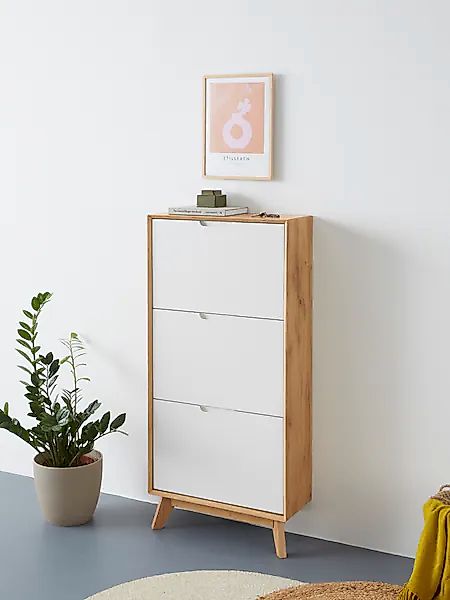 andas Schuhschrank "Pandrup" mit 3 Klappen, ca. 5 Paar Schuhe pro Klappe, H günstig online kaufen