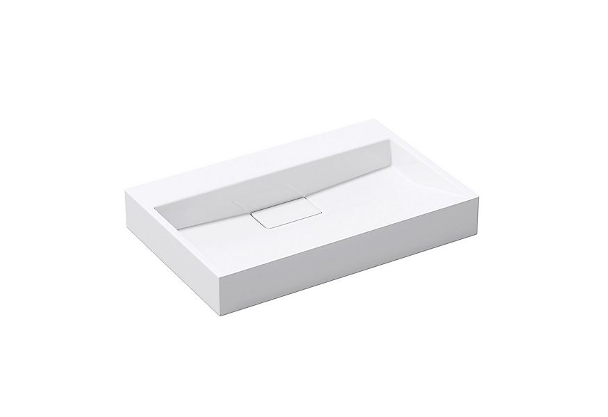 doporro Waschbecken Aufsatzwaschbecken Hänge-Waschbecken Mineral mit Ablauf günstig online kaufen