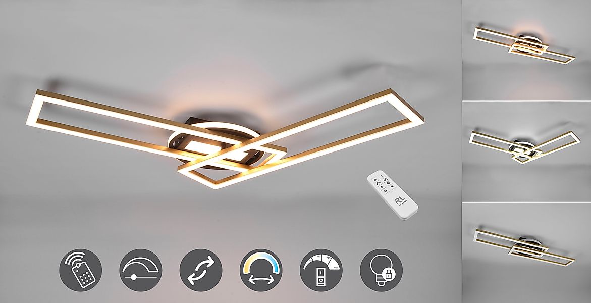 Reality Leuchten LED Deckenleuchte Twister, CCT günstig online kaufen