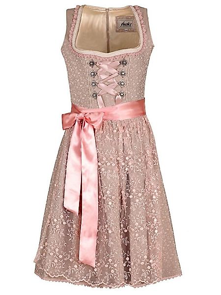 Trachten24.de Dirndl Midi Dirndl Mina beige (2-tlg) Rockteil 60cm günstig online kaufen