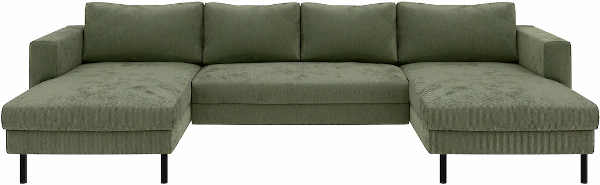 TRENDMANUFAKTUR Wohnlandschaft "Amazing II, wahlw. mit Schlaffunktion & Bet günstig online kaufen