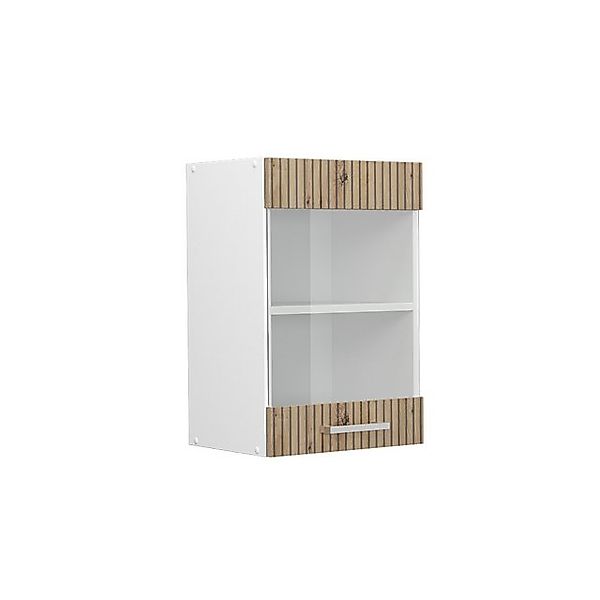 Vicco Küchenglasschrank R-Line Glashängeschrank Artisan-Eiche/Weiß 40 cm günstig online kaufen