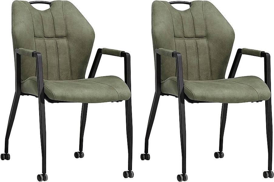 OMG Design Armlehnstuhl Point (Set, 2 St), Esszimmerstuhl mit Rollen, Büros günstig online kaufen