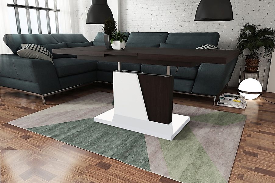 Mazzoni Couchtisch Grand Noir Walnuss Wenge günstig online kaufen