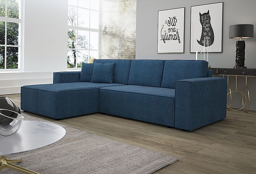 Fun Möbel Ecksofa Schlafsofa Sofa CONOR günstig online kaufen