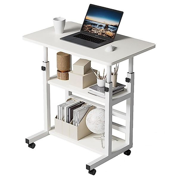NUODWELL Beistelltisch Beistelltisch mit Rollen, Schreibtisch, Laptoptisch günstig online kaufen